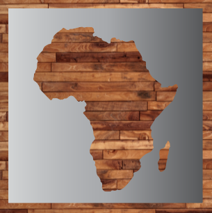 Africa Stencil