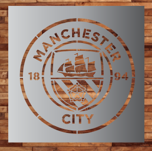 Manchester City FC Stencil Stencil