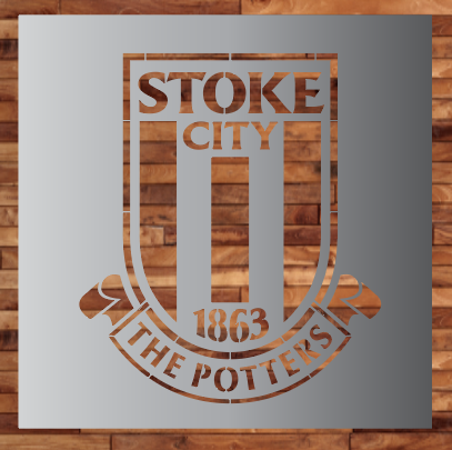 Stoke City FC Stencil Stencil